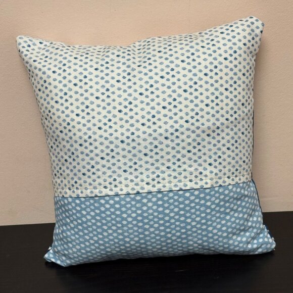 Nautical Decorative Pillow Anchor & Sailboat Pattern Handmade Cotton Blend 9"X9" - Picture 3 of 7